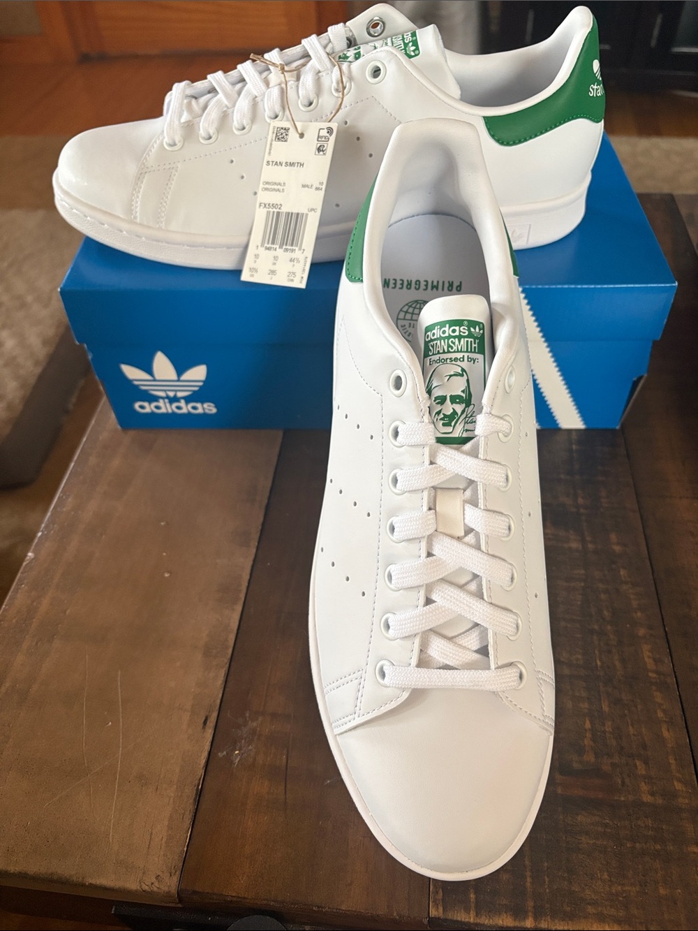 adidas Originals mens Stan Smith SZ 10 1/2 NEW IN BOX